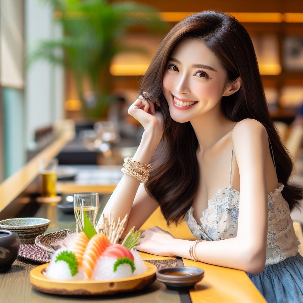 Girls love to eat sashimi
 – Larose.VIP