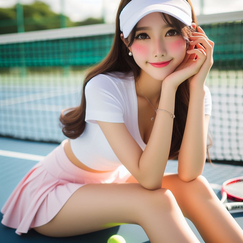 Girls who can play tennis are the most upright